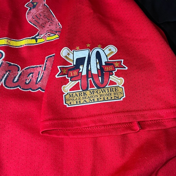 Vintage 1998 Mark McGwire Cardinals Jersey Stitched Majestic Home Run XXL RARE - Picture 9 of 13